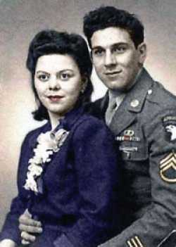 Wild Bill Guarnere with his wife Frances.