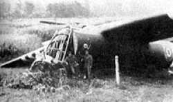 Major Howard is standing in front of No.1 glider. The man with him is Corporal 'Ted' Tappenden, his wireless operator.