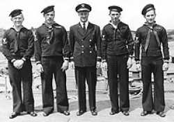 Gunnery Crew Mr. Katz, Gunnery Officer. Mr. Arthur is on the left