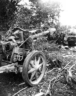 Debris left in Falaise