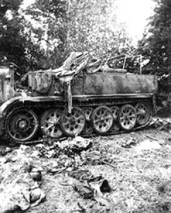 Debris left in Falaise