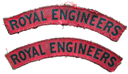 WW2 Royal Engineers shoulder titles