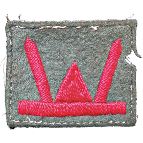 53rd Welsh Infantry Division patch to which the 1st Battalion Oxfordshire and Buckinghamshire Light Infantry was assigned during D-Day.