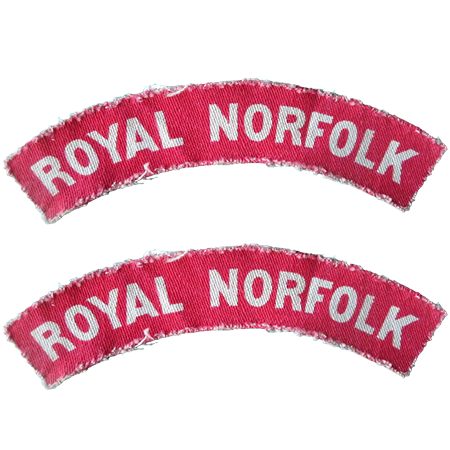 The Royal Norfolk Regiment shoulder titles