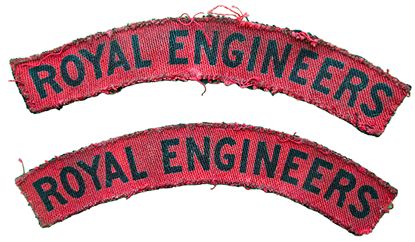 WW2 Royal Engineers shoulder titles