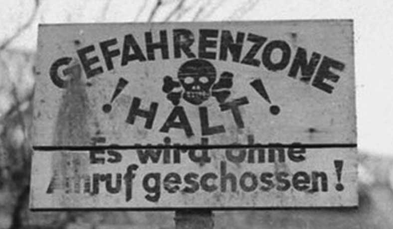 You will be shot sign