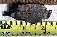The piece of shrapnel that wounded Marshall Clayton Oliver