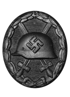 Wounded badge in black