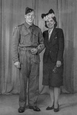 Albert and Lorna Frampton at their wedding