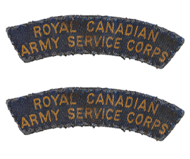 Royal Canadian Army Service Corps shoulder titles
